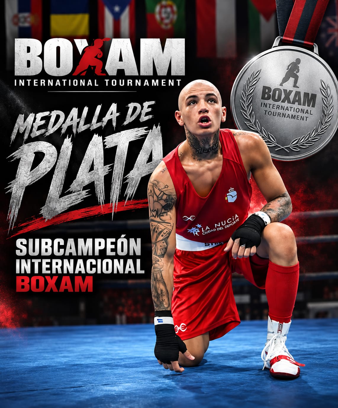 Fran Hedo medalla de plata